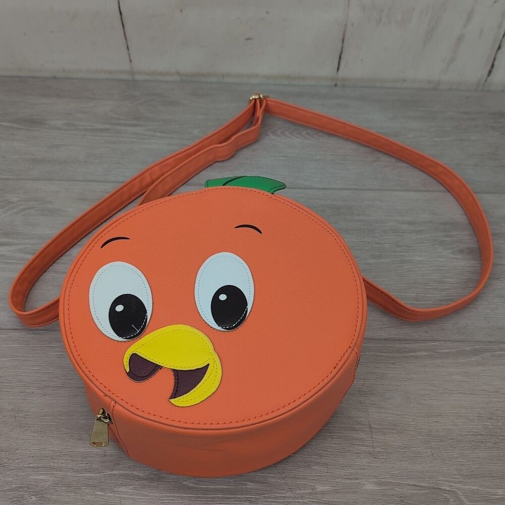 Disney Parks  Round Orange Bird Purse ~ Cross over Shoulder Bag